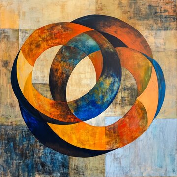Abstract & Symbolic Boundless Infinity An endless loop of interlocking shapes that evoke infinity bold and contemplative