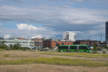 Obraz premium VŠstra hamnen (Western harbour), Malmš: View towards Dockgatan and Dockplatsen