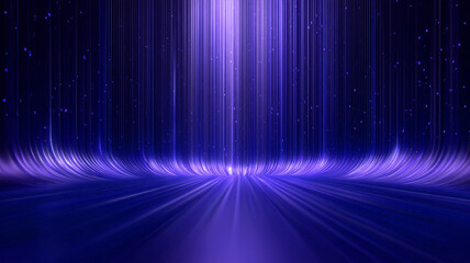 Rays of blue light on a dark background