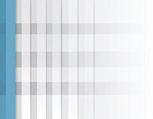 Fototapeta premium Abstract White and Gray Geometric Pattern with Blue Vertical Bar Backdrop