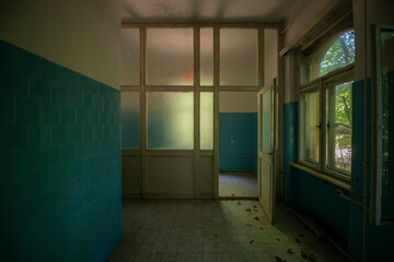 Abandoned Historic Palace with Weathered Architecture and Atmospheric Decay