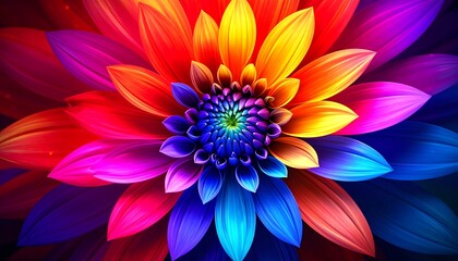 Vibrant, colorful flower close-up