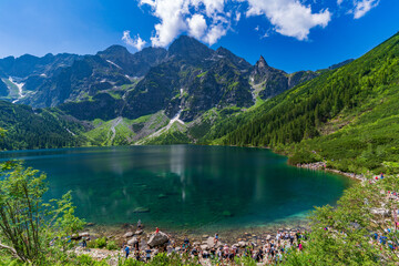 Morskie Oko, the largest lake in the Tatra Mountains in Zakopane, Poland © momo11353
