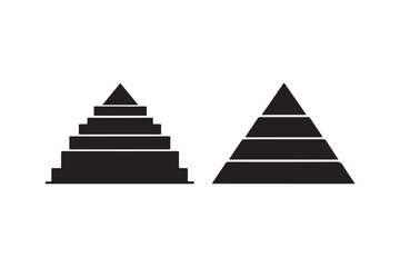 Fototapeta premium Pyramid infographic elements representing stages or levels
