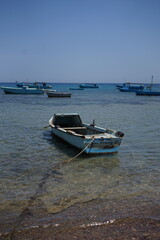boats on the beach