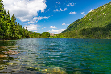 Morskie Oko, the largest lake in the Tatra Mountains in Zakopane, Poland
