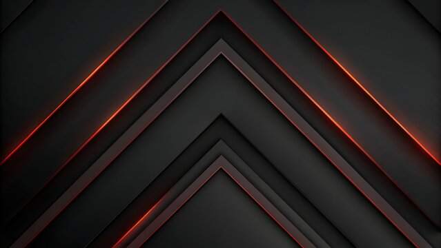 Dark abstract chevron pattern with red accents.