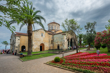 Trabzon Hagia Sophia mosque was built as a church in the Middle Ages. It was previously used as the Hagia Sophia church, and was later converted into a mosque. 