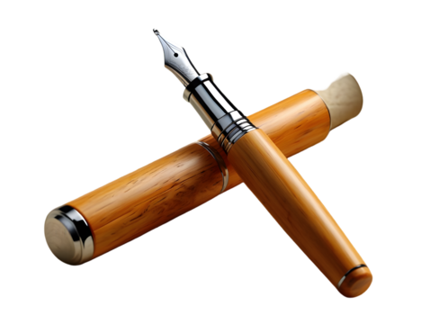 Rifle with bullets isolated on white background hunting weapon metal and wood retro ammunition equipment brass copper gold cartridge