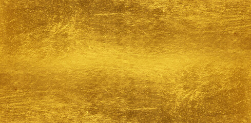 Shiny yellow leaf gold foil texture