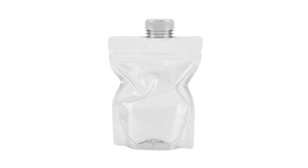 Clear Spout Pouch Packaging Mockup.