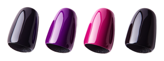 Gel Nail Kit for Nail Care and Design - Isolated on White Background