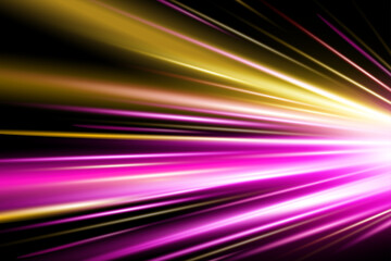Abstract Purple cyberpunk Speed Light Trail with Motion Blur and Glow