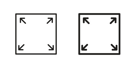 Large capacity icon symbol set in black. line and flat icons