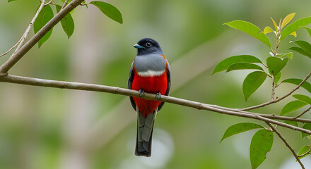 Photograph of Malabar Trogon – Colorful Forest Bird in Natural Habitat