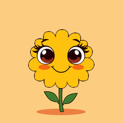 Fototapeta premium Illustration of a cempasúchil flower