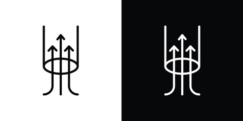 Air suction icon in vector. Logotype