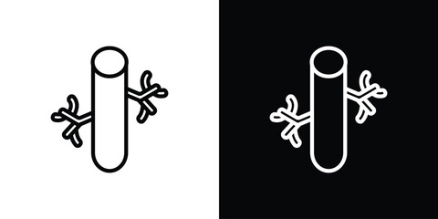 Blood vessel icon in vector. Logotype