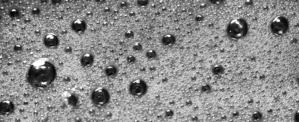 Extreme close up of espresso coffee foam as background
