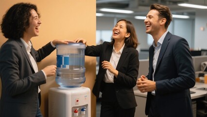 Colleagues Laughing at Work