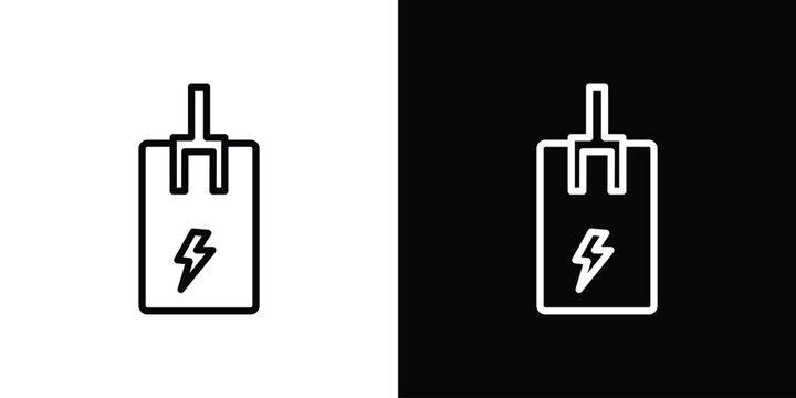 Circuit Breaker icon in vector. Logotype