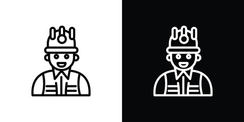Engineer icon in vector. Logotype