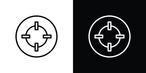 Focus icon in vector. Logotype