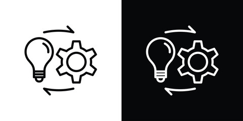 Implementation icon in vector. Logotype