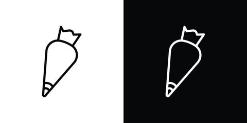 Pastry bag icon in vector. Logotype