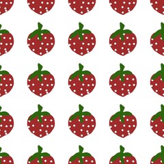 strawberry seamless pattern