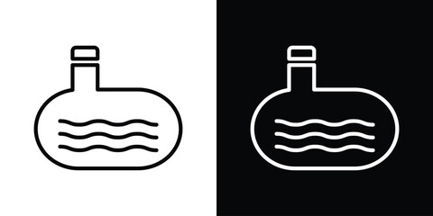 Sewerage tank icon in vector. Logotype