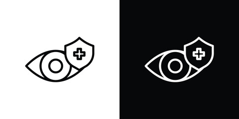 Vision insurance icon in vector. Logotype