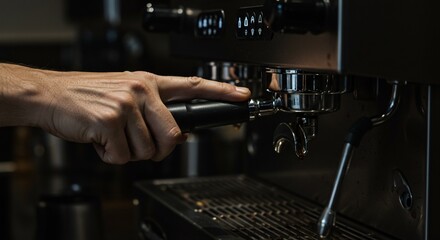 Barista Pulling Espresso