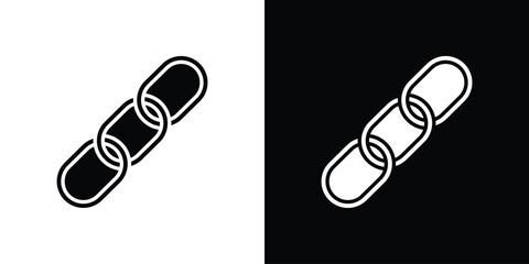 Chain icon symbol. Vector icon in trendy flat design