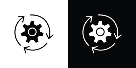 Implementation icon symbol. Vector icon in trendy flat design