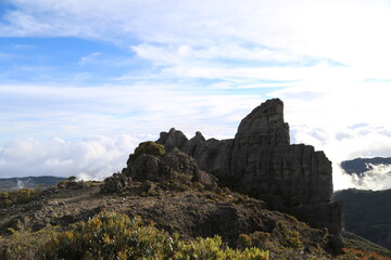 rocks and sky