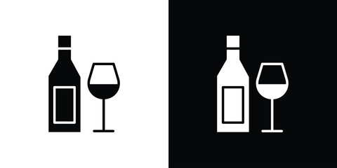 Vodka icon symbol. Vector icon in trendy flat design