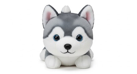 Obraz premium Pelúcias fofas de animais e personagens em estilo infantil, gerado por IA | Cute plush toys of animals and characters in childlike style, AI generated