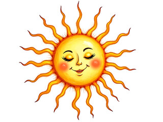 abstract sun drawing 