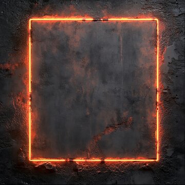 layered industrial concrete textures and subtle neon accents enclosed in a modern industrial border raw and isolated