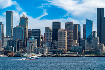 Seattle city skyline and waterfront