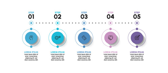 Business data visualization. timeline infographic icons designed for abstract background template