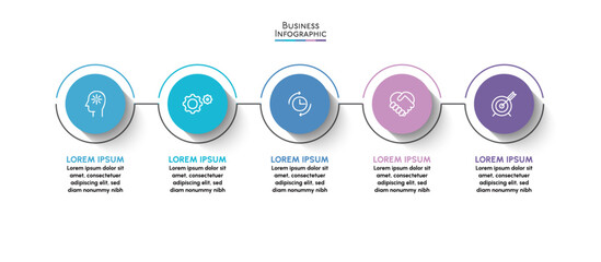 Business data visualization. timeline infographic icons designed for abstract background template