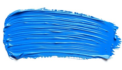a vibrant blue paint stroke that showcases the essence of artistic expression and color