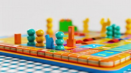 Naklejka premium Budgeting board game isolated on transparent background Needs vs Wants spaces