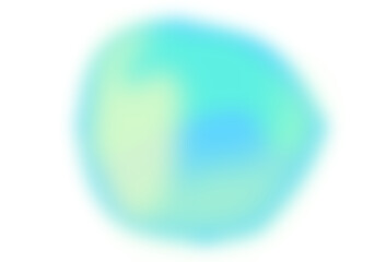 Ilustración abstracta de forma fluida con gradiente de color, fondo transparente

