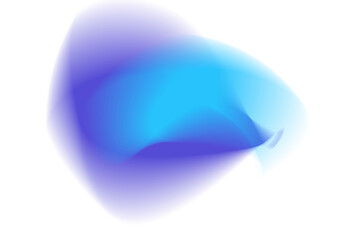 Ilustración abstracta de forma fluida con gradiente de color vibrante, fondo transparente

