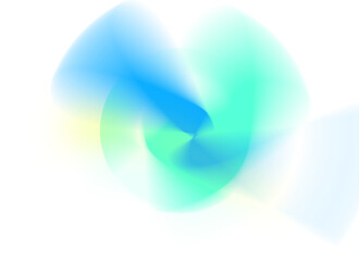 Ilustración abstracta de forma fluida con gradiente de color vibrante, fondo transparente

