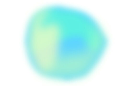 Ilustraci&oacute;n abstracta de forma fluida con gradiente de color, fondo transparente

