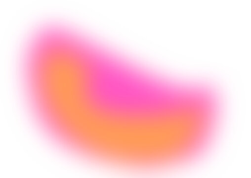 Ilustraci&oacute;n abstracta de forma fluida con gradiente de color, fondo transparente

